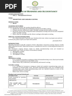 MS 01 - Absorption and Variable Costing