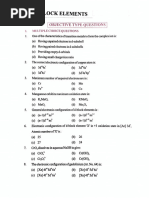 d and f block elements obj