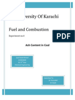 Ash Content of Coal