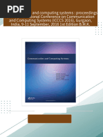 Communication and computing systems : proceedings of the International Conference on Communication and Computing Systems (ICCCS 2016), Gurgaon, India, 9-11 September, 2016 1st Edition B.M.K. Prasad 2024 Scribd Download