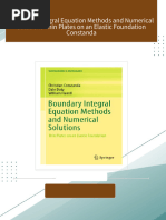 PDF Boundary Integral Equation Methods and Numerical Solutions Thin Plates on an Elastic Foundation Constanda download