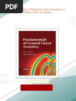 Fundamentals of General Linear Acoustics 1. Edition Finn Jacobsen 2024 Scribd Download