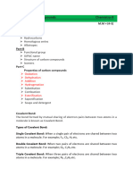 notes, Carbon compounds X-Chem