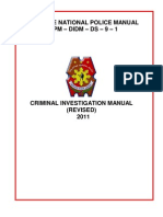 Criminal Investigation Manual