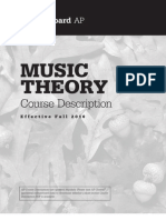 AP Music Theory Course Description