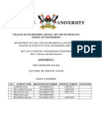 Statistics and Research Methods- Assignment One