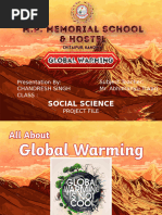 GLOBAL WARMING BY CHANDRESH SINGH CLASS 9