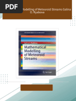 Mathematical Modelling of Meteoroid Streams Galina O. Ryabova 2024 Scribd Download