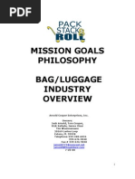 Mission Goals Philosophy Bag/Luggage Industry