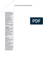 The Callpaper Concept: Turning Paper Into Computer Terminals