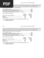 Quiz    Process Costing - Cost of Production Report