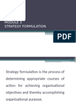 MODULE 3 strategy formulation