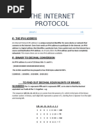 THE INTERNET PROTOCOL { Group 2 project }-1