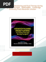 Instant Download Hemodynamic Monitoring and Fluid Therapy during Surgery Jun 30 2024 _ 100922686X _ Cambridge University Press Alexandre Joosten PDF All Chapters