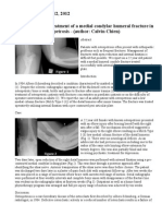 A Case Report Treatment of A Medial Condylar Humeral Fracture in An Adult With Osteopetrosis - (Author Calvin Chien)