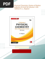 Instant download A Textbook of Physical Chemistry States of Matter and Ions in Solution SI Unit 5e Volume 1 5th Edition K. L. Kapoor pdf all chapter