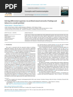 Solving differential equations via artificial neural networks Findings and failures in a model problem