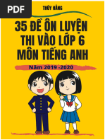 35 Đề Ôn Luyện Thi Vào 6 Môn Tiếng Anh_De1-10