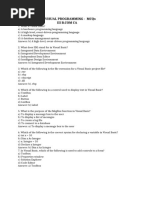 VISUAL PROGRAMMING MCQ