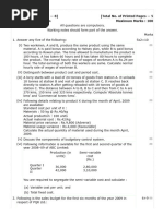 CA PCC_PCE Group II _ Cost Accounting and Financial Management - June 2009