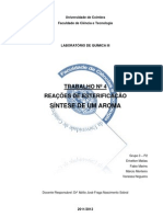 Relatório 4-Reações de Esterificação - Síntese de Um Aroma - Final