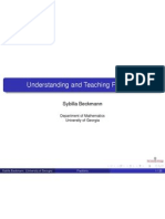 Understanding and Teaching Fractions: Sybilla Beckmann