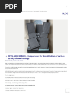 ASTM A 802 SCRATA - Comparators for the definition of surface quality of steel castings - Howshun