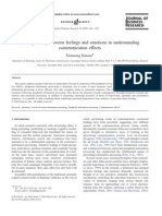 Hansen (2003) Distinguishing Between Feelings and Emotions in Understanding Communication Effests