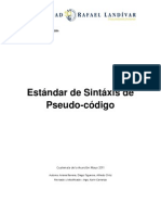 Estandar de Pseudocódigo