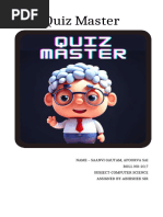 Quiz Master Computer Science