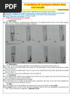 Oxydation des métaux dans l'air