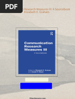 Full Download Communication Research Measures III: A Sourcebook Elizabeth E. Graham PDF DOCX