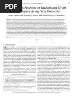 Quality Risk Analysis for Sustainable Smart Water Supply Using Data Perception