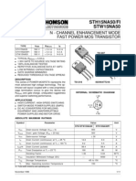 STH15NA50/FI STW15NA50: N - Channel Enhancement Mode Fast Power Mos Transistor