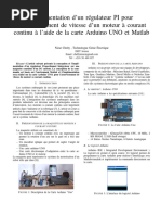 Implémentation d’un régulateur PI pour l’asservissement de vitesse d’un moteur à courant