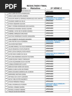 2ª SÉRIE C - RESULTADO FINAL