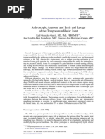 Arthroscopic Anatomy and Lysis and Lavage of the Temporomandibular Joint