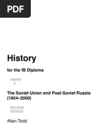 Paper 3 - The Soviet Union and Post-Soviet Russia (1924–2000) - Allan Todd - Second Edition - Cambridge 2016