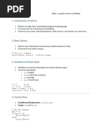 python fundamentals