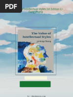 Download full The Value of Intellectual Styles 1st Edition Li-Fang Zhang ebook all chapters