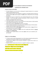 Ass 305 Soil Fertility and Plant Nutrit Ion Notes