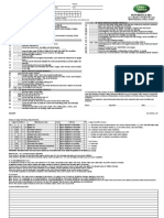 Defender TDCi Maintenance Check Sheet 1