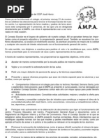 Carta Pidiendo El Voto