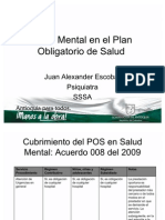 Salud Mental en El Plan Obligatorio de Salud