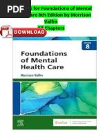 Test Bank For Foundations of Mental Health Care 8th Edition By Morrison-Valfre, All 1-33 Chapters Covered ,Latest Edition ISBN:9780323810296