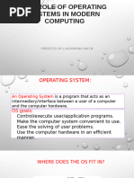 The Role of Operating Systems in Modern Computing