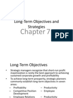 S - Ch7 - Long Term Objectives and Strategies