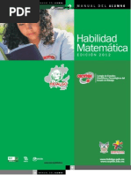 Manual Habilidad Matemática 2012: CECyTEH, Gobierno Del Estado. Tierra de Trabajo