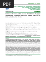 Influence of water quality on the distribution of pygmy hippopotamus (Choeropsis liberiensis, Morton 1849) in Taï National Park in Côte d’Ivoire