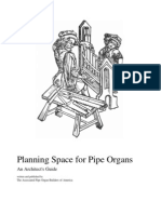 Planning Space For Pipe Organs: An Architect's Guide